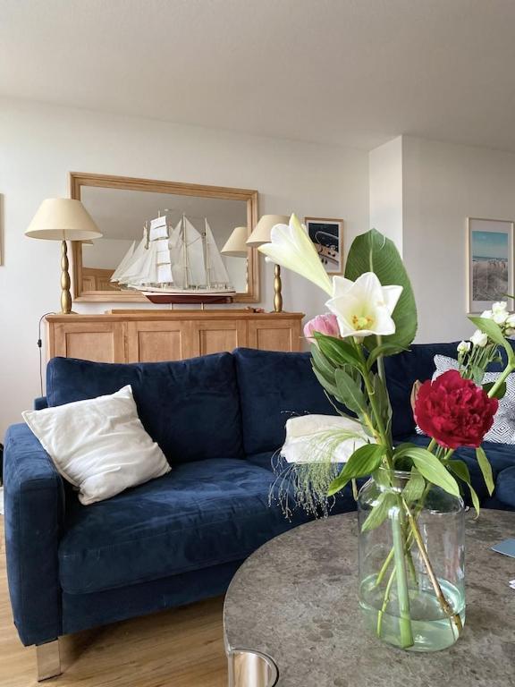 Villa Seeblick Warnemuende - Fewo Mit Meerblick Und Balkon Direkt Am Strand Fuer 2-4 Pers Rostock Eksteriør billede
